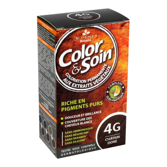 Les 3 Chênes Color & Soin coloration permanente 4G châtain doré