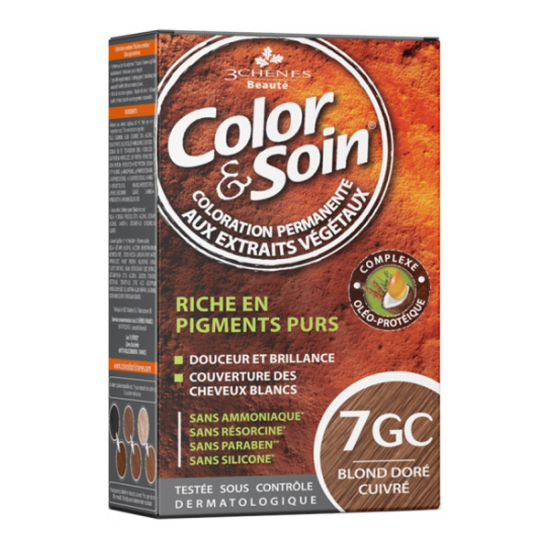 Les 3 Chênes Color & Soin coloration permanente 6GM blond foncé cannelle