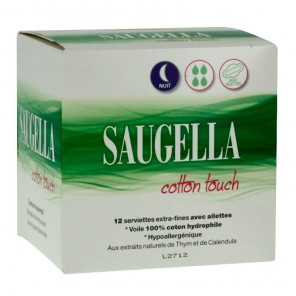 Saugella noche extrafina 12 toallas