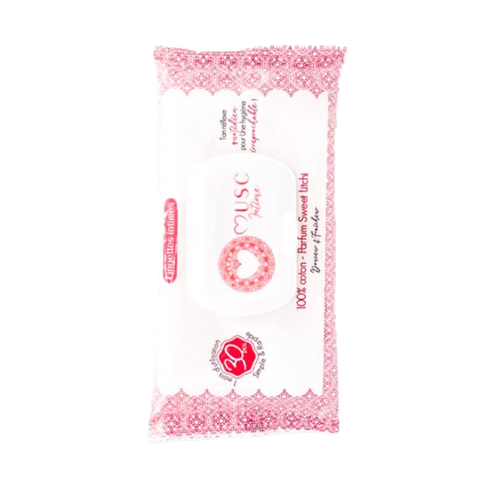Musc Intime La Délicieuse lingettes intimes Sweet Litchi x30