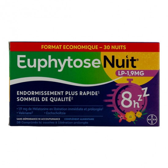 Euphytose Nuit LP 1,9mg 30 comprimés