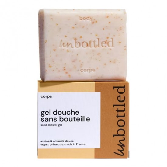 Unbottled gel douche sans bouteille abricot & karité 110gr