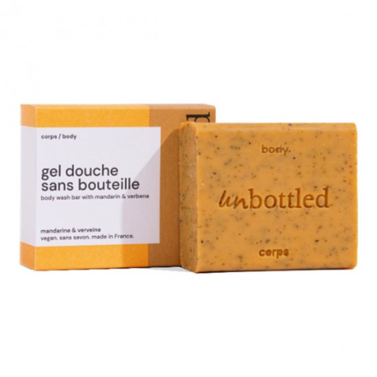Unbottled gel douche sans bouteille abricot & karité 110gr