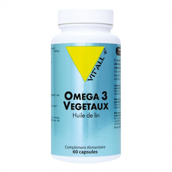 Vitall+ Oméga 3 Végétaux 1000mg 60 capsules Vitall+ Oméga 3 Végétaux 1000mg 60 capsules