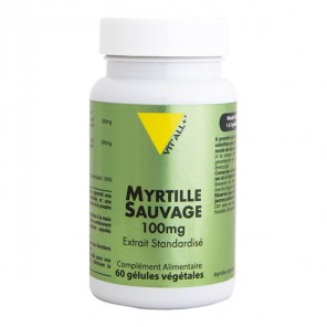 Vitall+ Myrtilles Sauvage 100mg 60 gélules végétales