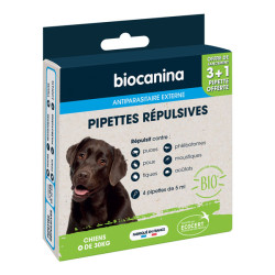 Biocanina pipetas repelentes orgánicos para perros +30kg - 4x5ml