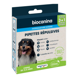 Pipetas repelentes biocanina para perros de 15 a 30 kg - 4x5ml