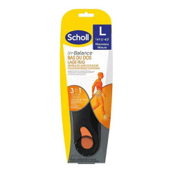 Scholl In-Balance plantillas para el alivio del dolor lumbar talla L - 3 en 1