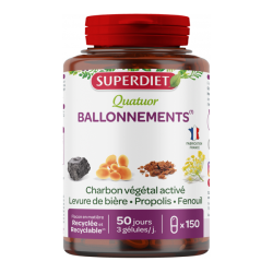 Superdiet Quatuor Distensión abdominal 150 cápsulas
