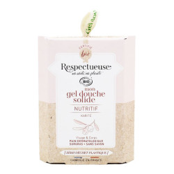 Respectueuse gel de ducha sólido nutritivo bio 75gr