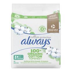 Toallas higiénicas Always Cotton Protection 11 talla 1 Normal 11
