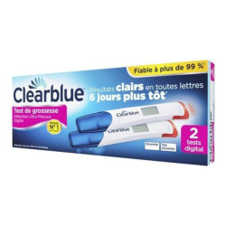Prueba de embarazo digital Clearblue ultratemprana, paquete de 2