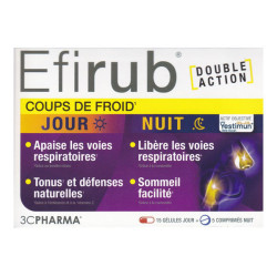 Les 3 Chênes Efirub ola de frío día/noche 15 + 5 comprimidos