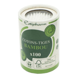 Estipharm bastoncillos de algodón de bambú