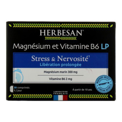 Herbesan Magnesio y Vitamina B6 LP Estrés y Nerviosismo 30 comprimidos