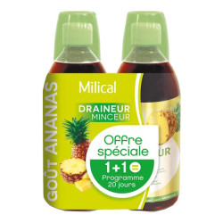 Milical Draineur Minceur Ultra sabor piña pack de 2 x 500ml