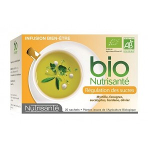 Nutrisanté Infusión bio regulación colesterol y azúcar 20 bolsitas