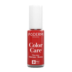 Poderm Color Care barniz Árbol del té Rojo Potente