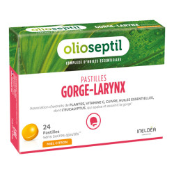 Olioseptil Garganta-Laringe miel-limón 24 pastillas para chupar