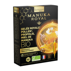 Santarome Jalea Real Ecológica Polen Propóleo Miel de Manuka 20 ampollas