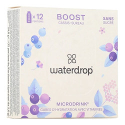 Waterdrop Microdrink Boost Grosella negra/Arándano 12 porciones