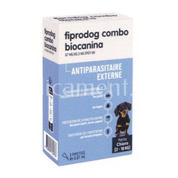 Fiprodog Combo Biocanina perros pequeños 3 pipetas