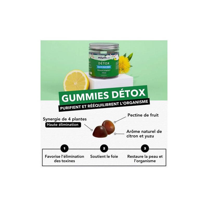 Mium Lab Detox 42 gominolas...
