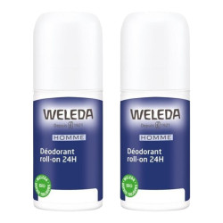 Weleda Organic Desodorante Roll-on Dúo para Hombre 24 horas 2 x 50ml