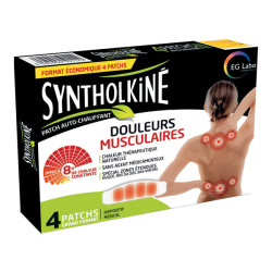 SyntholKiné dolores musculares 4 parches térmicos grandes