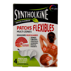 SyntholKiné dolores musculares 4 parches térmicos flexibles