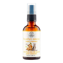 Elixirs & Co Les Fleurs de Bach spray d'ambiace réconfort immédiat pour animaux bio 10ml