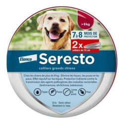 Juego de 2 collares antiparasitarios para perros grandes Elanco Seresto