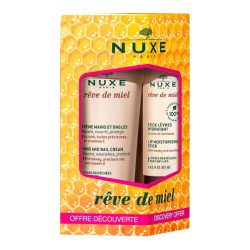 Nuxe coffret Rêve de Miel crème mains et ongles + stick lèvres hydratant