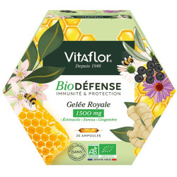 Vitaflor jalea real bio 1500 mg defensa+ 20 ampollas
