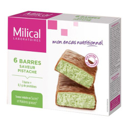 Milical Barritas Hiperproteicas Adelgazantes Pistacho x6