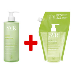 SVR Sebiaclear recambio + gel limpiador espumoso antimanchas 2 x 400ml