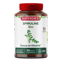 Superdiet espirulina bio 120 cápsulas