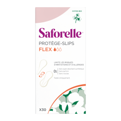 Saforelle 30 salvaslips flexibles y extrafinos de algodón orgánico